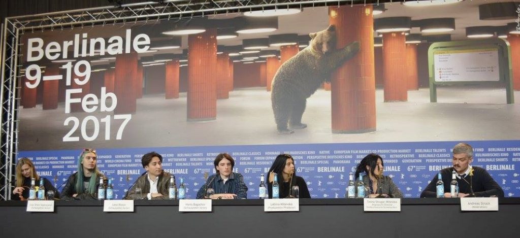 Екипата на прес- конференцијата пред премиерата на Берлинале (Фото: МИА)