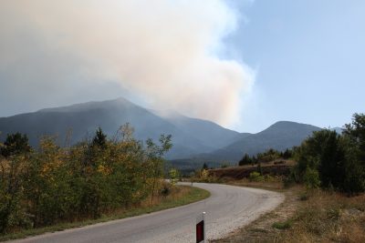 ДВА ЕР ТРАКТОРИ ЌЕ ГО ГАСНАТ ПОЖАРОТ НА ПЕЛИСТЕР