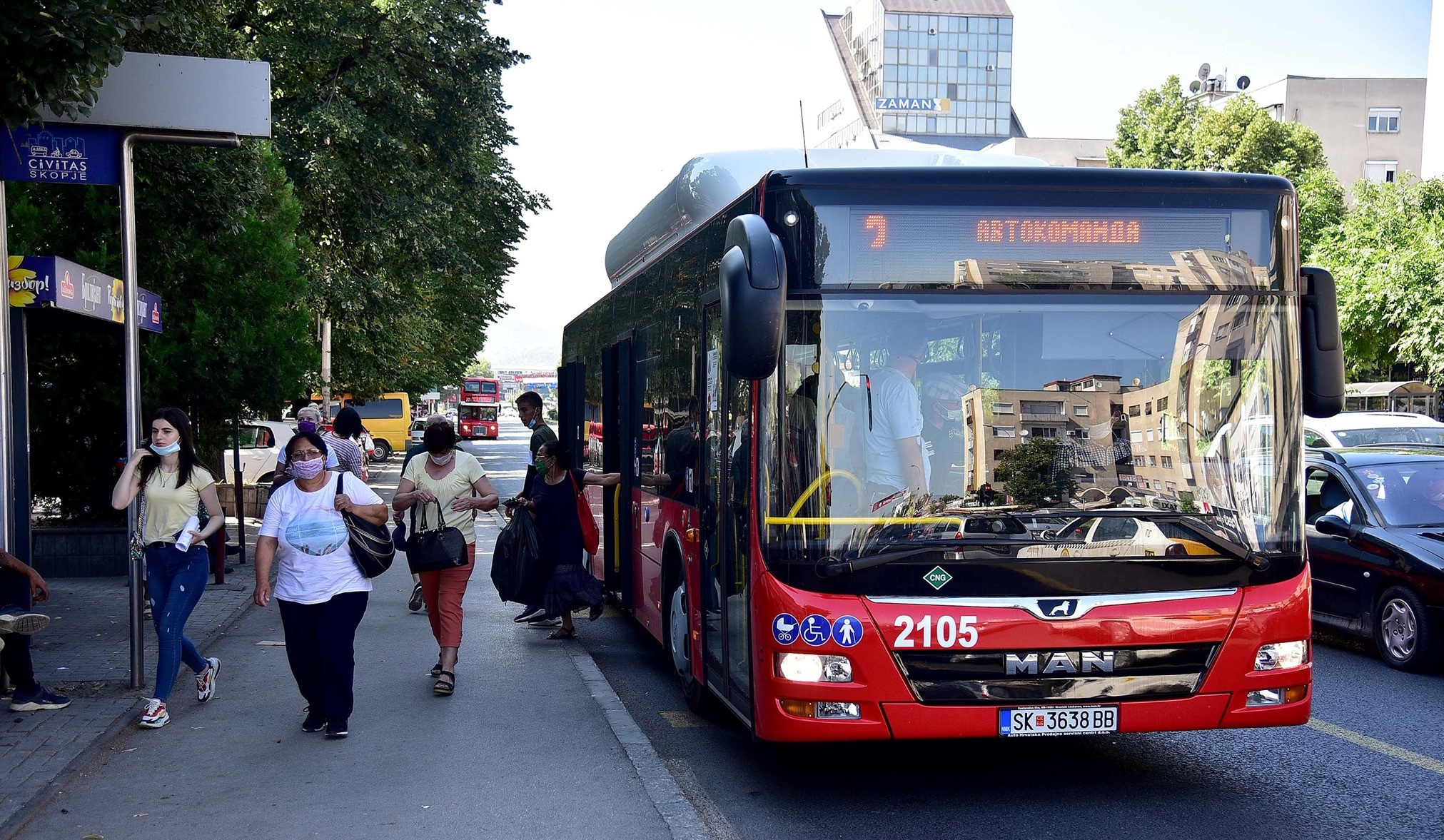 25 НОВИ АВТОБУСИ НА ГАС ОД ДЕНЕС СЕ ДЕЛ ОД ЈАВНИОТ ПРЕВОЗ ВО СКОПЈЕ