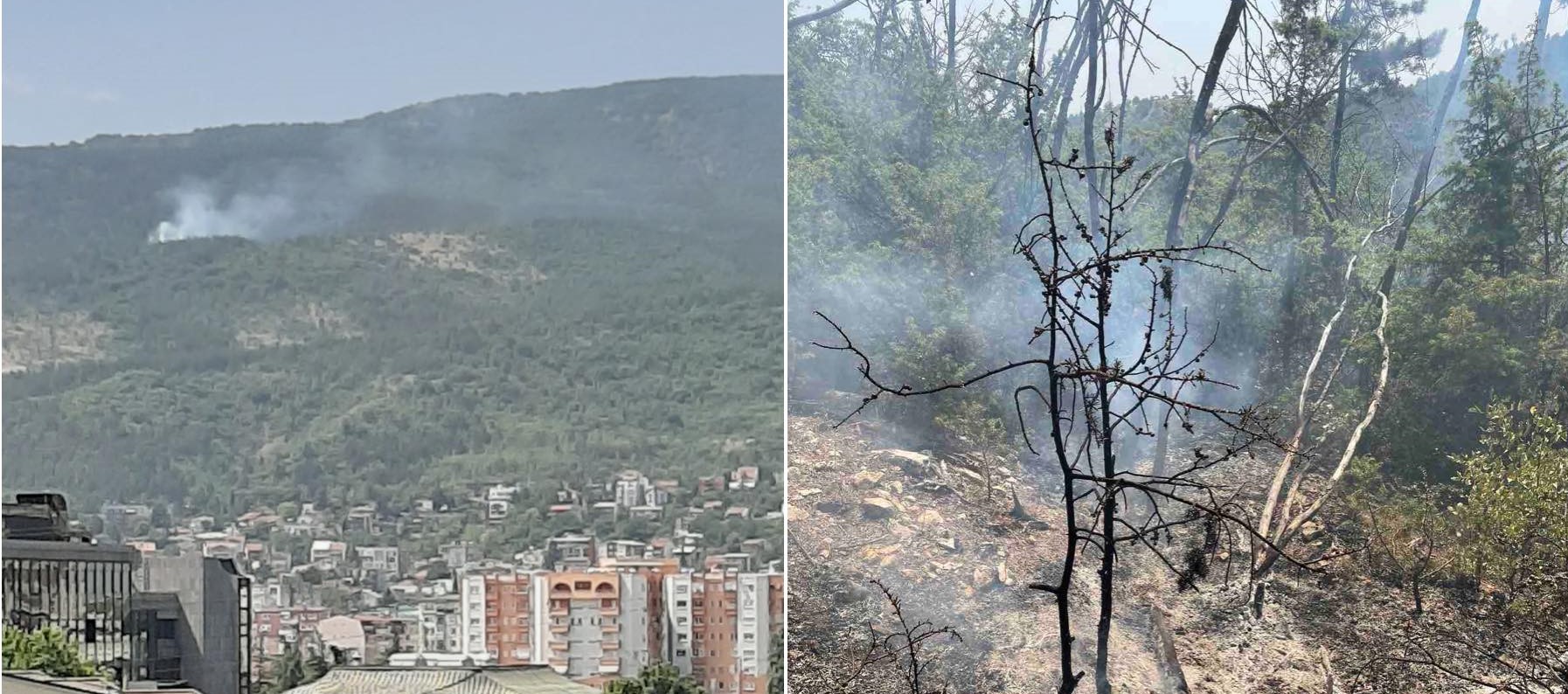 ПОЖАР НА ВОДНО, ОД СКОПСКАТА ПОЖАРНА ВЕЛАТ СТАВЕН Е ПОД КОНТРОЛА