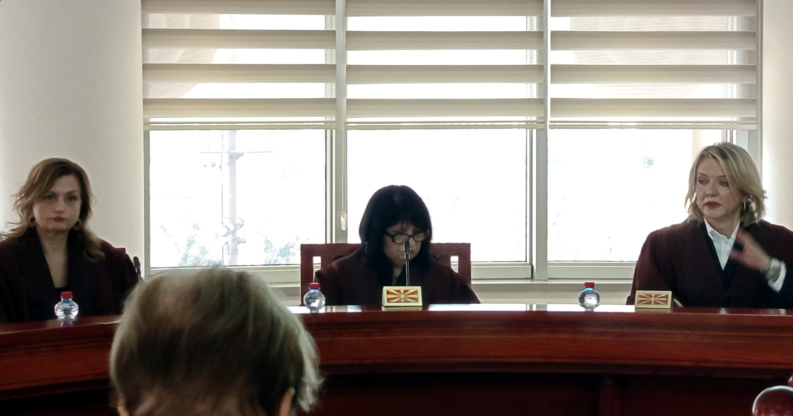 УСТАВНИТЕ СУДИИИ ДАНЕВА И КАДРИУ ГО НАПАДНАА РЕФЕРАТОТ НА КОЛЕШКАТА ДУКОВСКА, КОЈА БАРА УСТАВНИОТ СУД ДА НЕ РЕШАВА ЗА АМНЕСТИРАНИТЕ ФУНКЦИОНЕРИ СО ИЗМЕНИ НА КРИВИЧНИОТ ЗАКОНИК