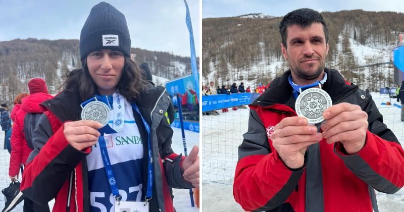 ФАТМИРЕ БАЈРАМОСКА И АЛБАН БАЈРАМОСКИ ОСВОИЈА СРЕБРЕНИ МЕДАЛИ ВО КРОС КАНТРИ НА СПЕЦИЈАЛНАТА ОЛИМПИЈАДА ВО ТОРИНО