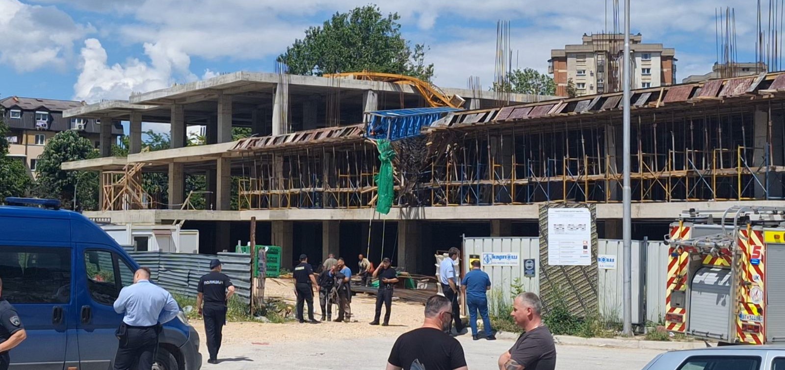НЕМА ПОВРЕДЕНИ ОТКАКО ПАДНА КРАН ВРЗ ОБЈЕКТ ВО БИТОЛА, ПОТВРДИ ПОЛИЦИЈАТА