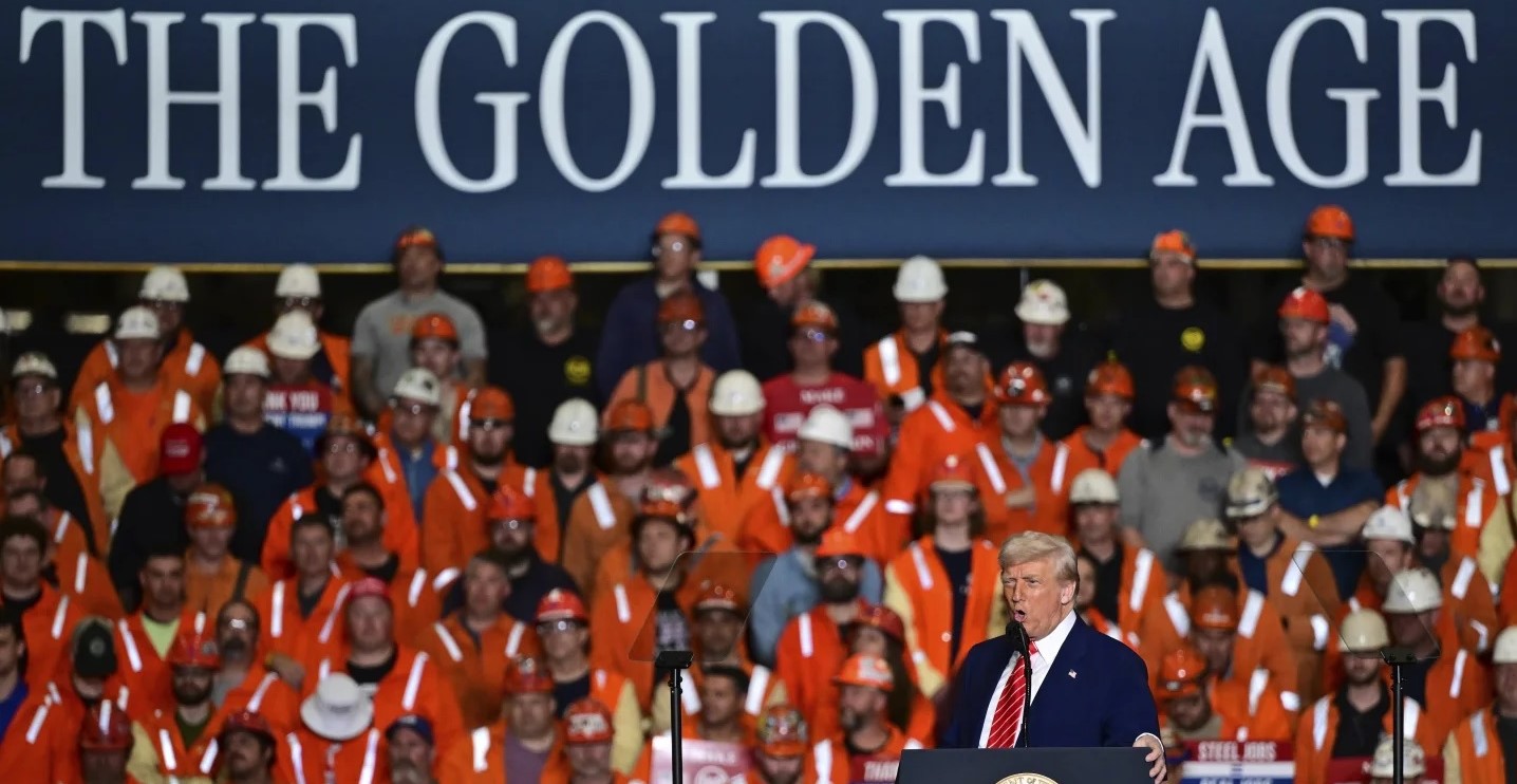 ТРАМП НАЈАВИ ДВОЈНО ЗГОЛЕМУВАЊЕ НА ЦАРИНИТЕ ЗА УВОЗ НА ЧЕЛИК НА 50 ОТСТО