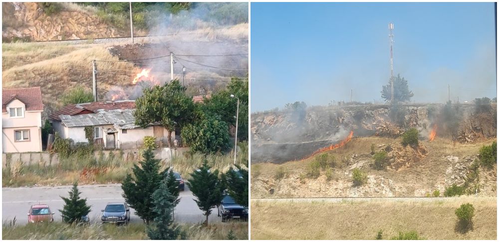 ГИ ГЛЕДАМЕ ДОДЕКА ПАЛАТ ГУМИ И СМЕТ, СЕ ЈАВУВАМЕ ВО ПОЛИЦИЈА И ВО ИНСПЕКЦИЈА, АМА  СИТЕ СЕ НЕНАДЛЕЖНИ, ПРОТЕСТИРАА ЖИТЕЛИТЕ НА КУМАНОВО ЗА ПАЛЕЊЕТО КОЕ ГИ ТРУЕ СО ГОДИНИ