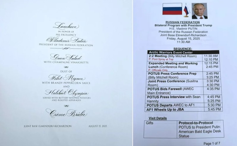 ВЛАДИНИ ДОКУМЕНТИ СО ПОДАТОЦИ ЗА САМИТОТ ТРАМП-ПУТИН ПРОНАЈДЕНИ ОСТАВЕНИ ВО ПЕЧАТАЧ ВО ХОТЕЛ ВО ЕНКОРИЏ