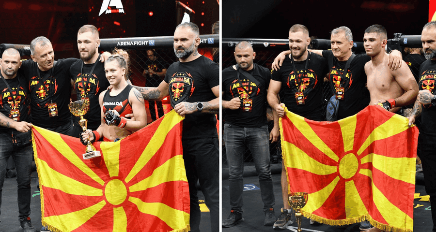 ПОБЕДИ НА ДАНИЕЛА АЛЕКСОВСКА И МАРКО ТРАЈАНОВСКИ НА ММА СПЕКТАКЛОТ ВО СКОПЈЕ
