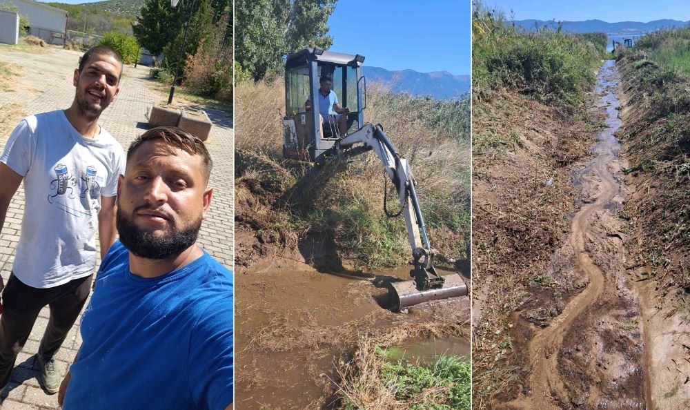 САМИР И БРАНКО ГО ИСЧИСТИЈА КАНАЛОТ „ЃАВАТО“ КОН ДОЈРАНСКОТО ЕЗЕРО, АГИМ ГО ПЛАТИ БАГЕРЧЕТО ЗА РАСЧИСТУВАЊЕ НА ПОСЛЕДНИТЕ МЕТРИ ЗАТРУПАНИ СО ОТПАД