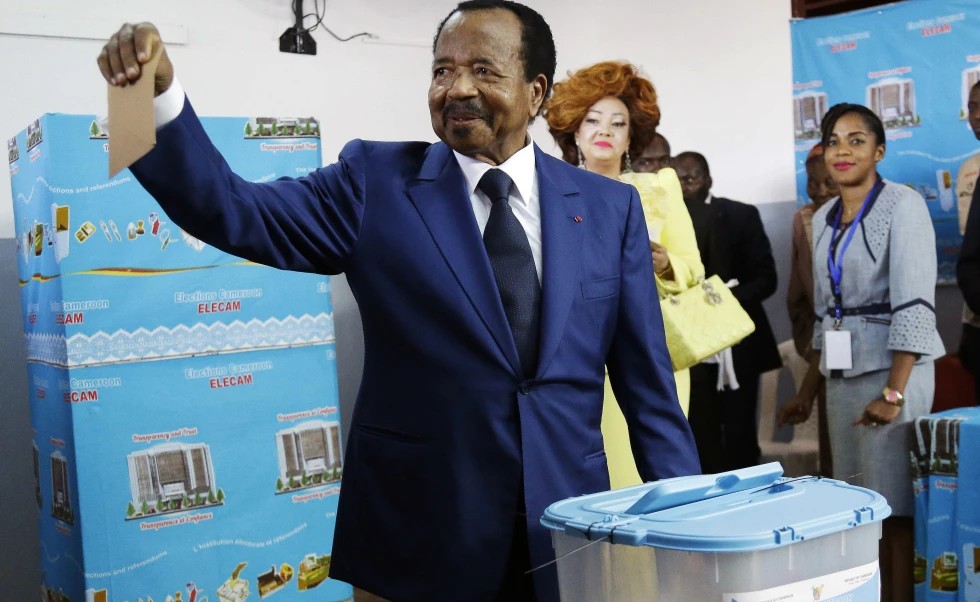 92-ГОДИШНИОТ ПОЛ БИЈА ПРОГЛАСЕН ЗА ПОБЕДНИК НА ПРЕТСЕДАТЕЛСКИТЕ ИЗБОРИ ВО КАМЕРУН, НА ВЛАСТ Е ОД 1982 92-ГОДИШНИОТ ПОЛ БИЈА ПРОГЛАСЕН ЗА ПОБЕДНИК НА ПРЕТСЕДАТЕЛСКИТЕ ИЗБОРИ ВО КАМЕРУН, НА ВЛАСТ Е ОД 1982