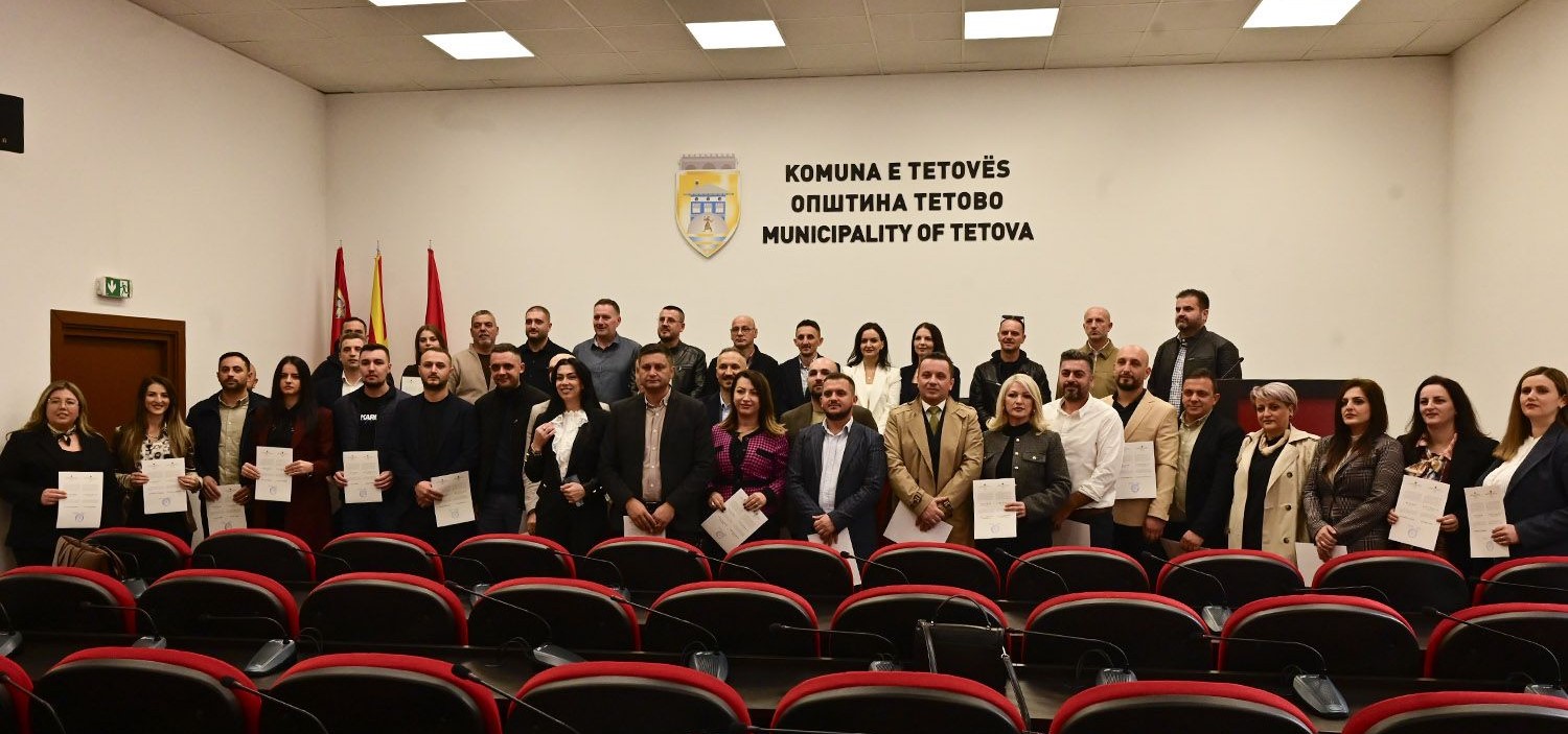 КОНСТИТУИРАН НОВИОТ СОВЕТ НА ОПШТИНА ТЕТОВО, ВРЕДИ И ВМРО-ДПМНЕ ПОВТОРНО ИМААТ МИНИМАЛНО МНОЗИНСТВО 