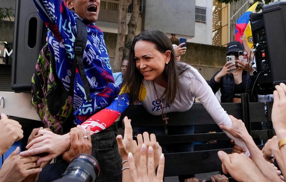 ВЕНЕЦУЕЛСКАТА ОПОЗИЦИОНЕРКА МАЧАДО ВО ГОЛЕМА ТАЈНОСТ ЌЕ ДОЈДЕ ВО ОСЛО, НО НЕМА ДА ЈА ПРИМИ НОБЕЛОВАТА НАГРАДА ЗА МИР ВЕНЕЦУЕЛСКАТА ОПОЗИЦИОНЕРКА МАЧАДО ВО ГОЛЕМА ТАЈНОСТ ЌЕ ДОЈДЕ ВО ОСЛО, НО НЕМА ДА ЈА ПРИМИ НОБЕЛОВАТА НАГРАДА ЗА МИР