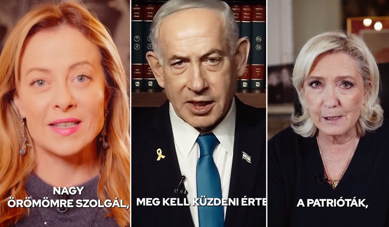 МЕЛОНИ, НЕТАНЈАХУ, ВУЧИЌ И ДРУГИ ДЕСНИЧАРСКИ ЛИДЕРИ СНИМИЈА СПОТ ЗА ПОДДРШКА НА ОРБАН НА ИЗБОРИТЕ