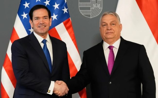 ОСТАНУВАЊЕТО НА ОРБАН НА ВЛАСТ Е ВО ИНТЕРЕС НА САД, КАЖА РУБИО ВО БУДИМПЕШТА