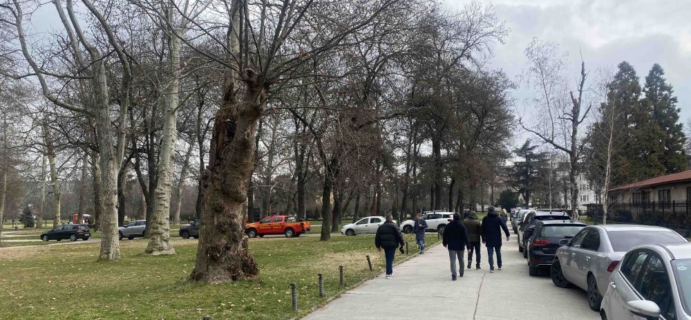 ГРАДСКИОТ ПАРК БЛОКИРАН ОД ДИВО ПАРКИРАНИ КОЛИ НА СОВЕТНИЦИТЕ И ДИРЕКТОРИТЕ ВО ГРАД СКОПЈЕ КОИ ДОЈДОА НА СЕДНИЦА