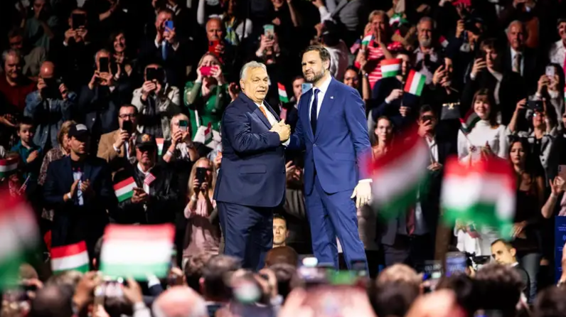 ВЕНС РЕЧЕ ДЕКА УНГАРЦИТЕ ГО САКААТ ТРАМП ПОВЕЌЕ ОД ОРБАН НА МИТИНГ НА ФИДЕС ВО БУДИМПЕШТА