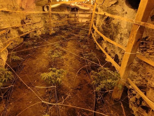 БУГАРСКАТА ПОЛИЦИЈА ОТКРИ ФАРМА ЗА МАРИХУАНА ВО НЕКОГАШЕН РУДНИК ЗА ЦИНК БЛИЗУ ГРАНИЦАТА СО МАКЕДОНИЈА