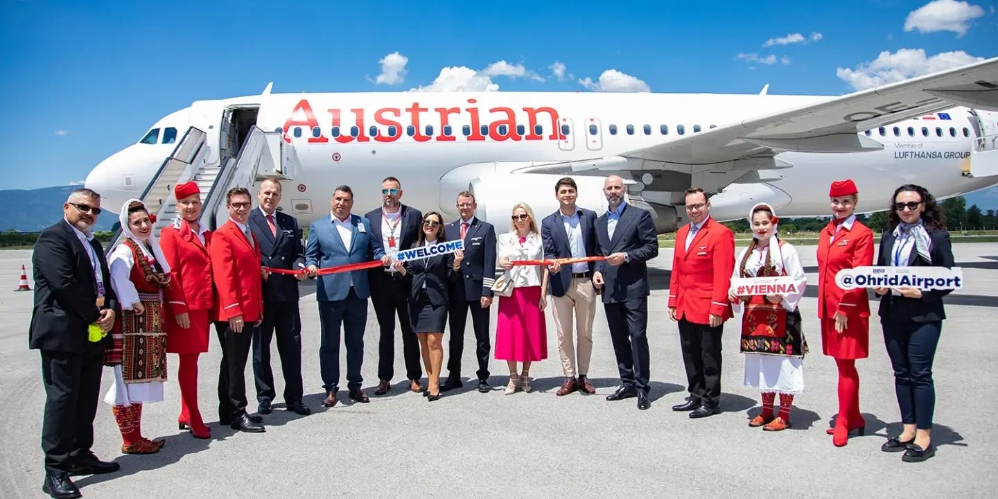 ОТВОРЕНА ДИРЕКТНАТА АВИОЛИНИЈА ВИЕНА-ОХРИД НА „АУСТРИЈАН ЕРЛАЈНС“, ЌЕ СЕ ЛЕТА ДВАПАТИ НЕДЕЛНО ДО 18 ОКТОМВРИ ОТВОРЕНА ДИРЕКТНАТА АВИОЛИНИЈА ВИЕНА-ОХРИД НА „АУСТРИЈАН ЕРЛАЈНС“, ЌЕ СЕ ЛЕТА ДВАПАТИ НЕДЕЛНО ДО 18 ОКТОМВРИ